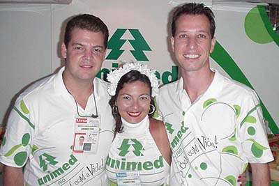 Marcelo Giannubilo com Ftima Semedo e Henrique