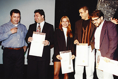 Prmio Colunistas Rio 1996 - Decada - Paulo Macedo e Pedro Nonato e Fernand Hurel