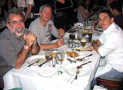 Cláudio Gatão, Felipe Rodrigues e Ricardinho Weitsman