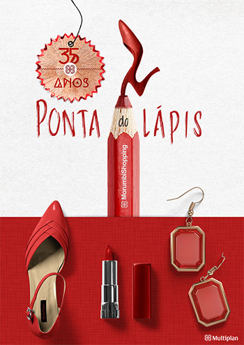 Cartaz da campanha "Na Ponta do Lápis", da f2f-digital.