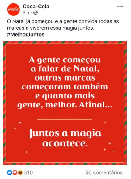 Coca-Cola responde à Leader no Natal 2019