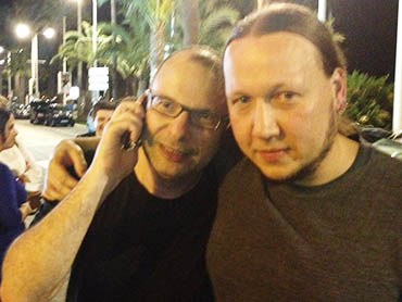 Hilton Raw e Mateus de Paula Santos, da Vetor Zero. 