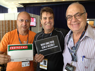 Paulo Macedo (Revista Propaganda), Adonis Alonso (Blog do Adonis) e Armando Ferrentini (Editora Refer&ecirc;ncia) 