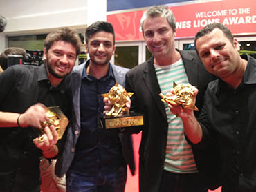Diego Machado, Hugo Veiga, Jo&atilde;o Coutinho e Fabio Seidl.