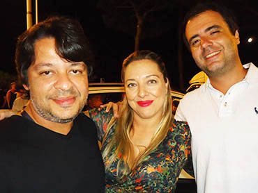 Jo&atilde;o Santos (Giacometti), Dani Nammur (Silence) e Eduardo Almeida (NBS)