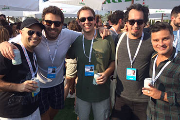 Beto Coelho (Satélite Áudio); Pedro Prado (F/Nazca), Daniel Oksemberg (Almap), Kito Siqueira (Satélite) e Dudu Marques (180LA)