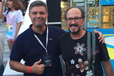 Marcelo Lourenço (Fuel Lisboa) e Paulo Schmidt (Academia de Filmes