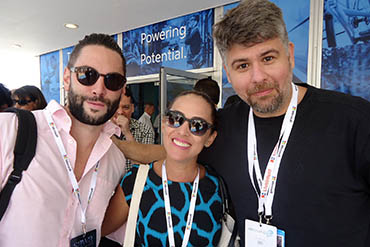 Marcio Fritzen (Ogilvy), Telma Silva (Dínamo) e Adriano Matos (Grey)