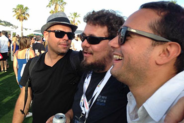 Fabio Seidl, Moa Netto (w3haus) e Leo Ehrlich (Impact BBDO Dubai) 