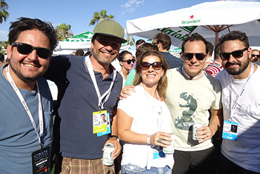 Rodrigo Castelo (HungryMan), Nuno Calado (Bar), Renata Corrêa, Ricardo (Hungry Man) e Caio Rubini (Academia) 