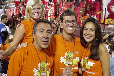 Cludia, Fernando, Federico e Bianca, a TIM no Carnaval