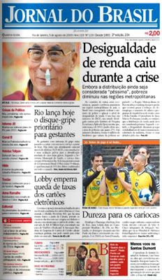 Jornal do Brasil, edi&ccedil;&atilde;o de 05/AGO/2009