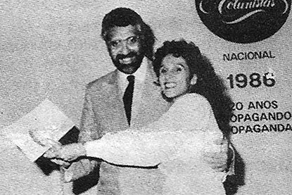 Festa do Prêmio Colunistas Promoção 1987: João Madeira e Marcia Brito