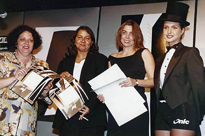 Célia Menezes, Maria do Socorro Machado e Elizabeth Rocha, da Contemporânea.