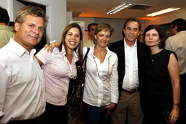 Felipe Drummond, do SBT, Débora Rocha, da Editora Globo, Fernanda Santa Roza, da Editora Globo, Newton Crespo, da Rede TV e Fátima Rendeiro.