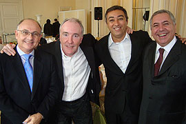 Cyd Alvarez (NBS), Ricardo Ladvocat (DPZ), Cl&aacute;udio Prado (MTV) e Fernando Faraco (Rede Globo)