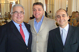 Daruiz Paranhos (Rede Bandeirantes), Paulo Renato Sim&otilde;es (Editora Abril) e Antonino Brand&atilde;o (NBS)