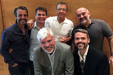 Ricardo Real, Toth Brondi, Sérgio Cardoso, Fabrício Cannavezes, Duda Moncalvo e Leonardo Cavalcanti