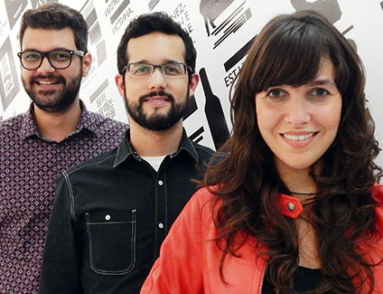 Esdras Rocha, Fabricio Aurichio e Sabrina Villar