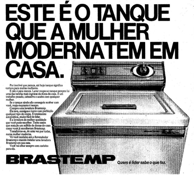 Denison para Brastemp: "Este é o tanque..."