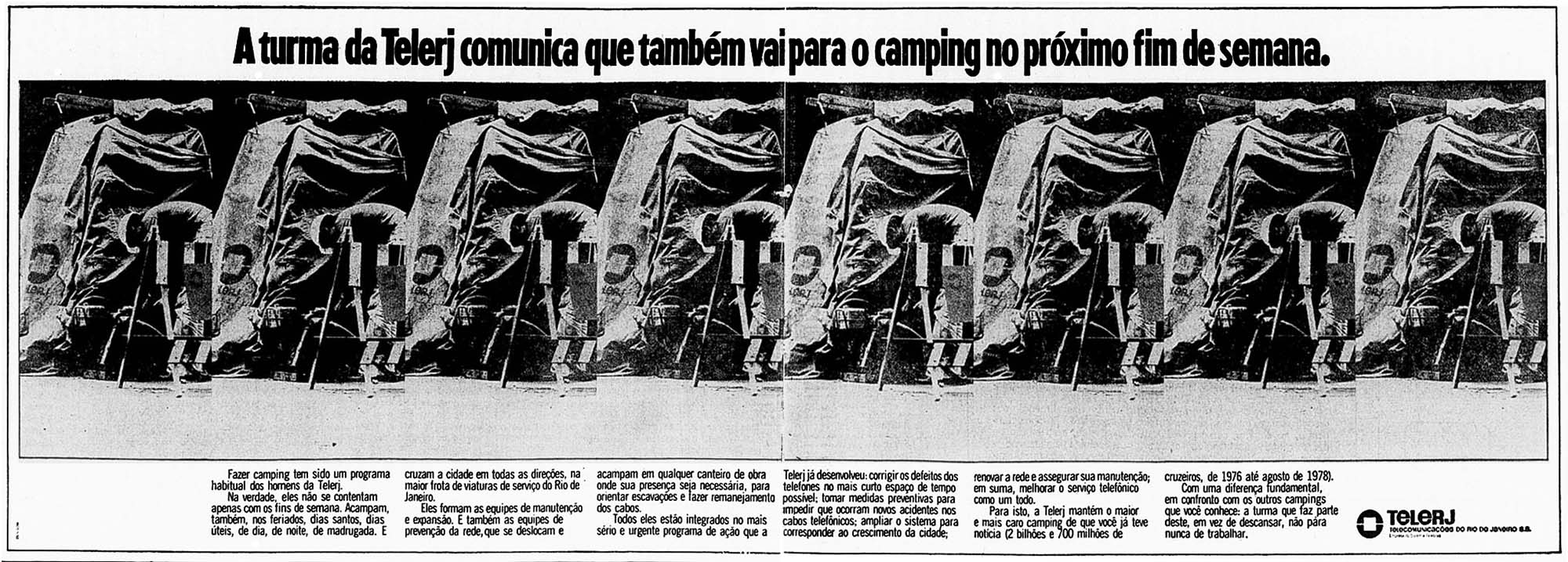 Denison para Telerj: "A turma da Telerj comunica que vai para o camping..."