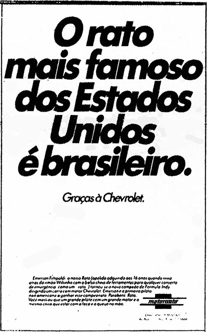 DNA para Motorauto: O Rato mais famoso dos Estados Unidos é brasileiro.