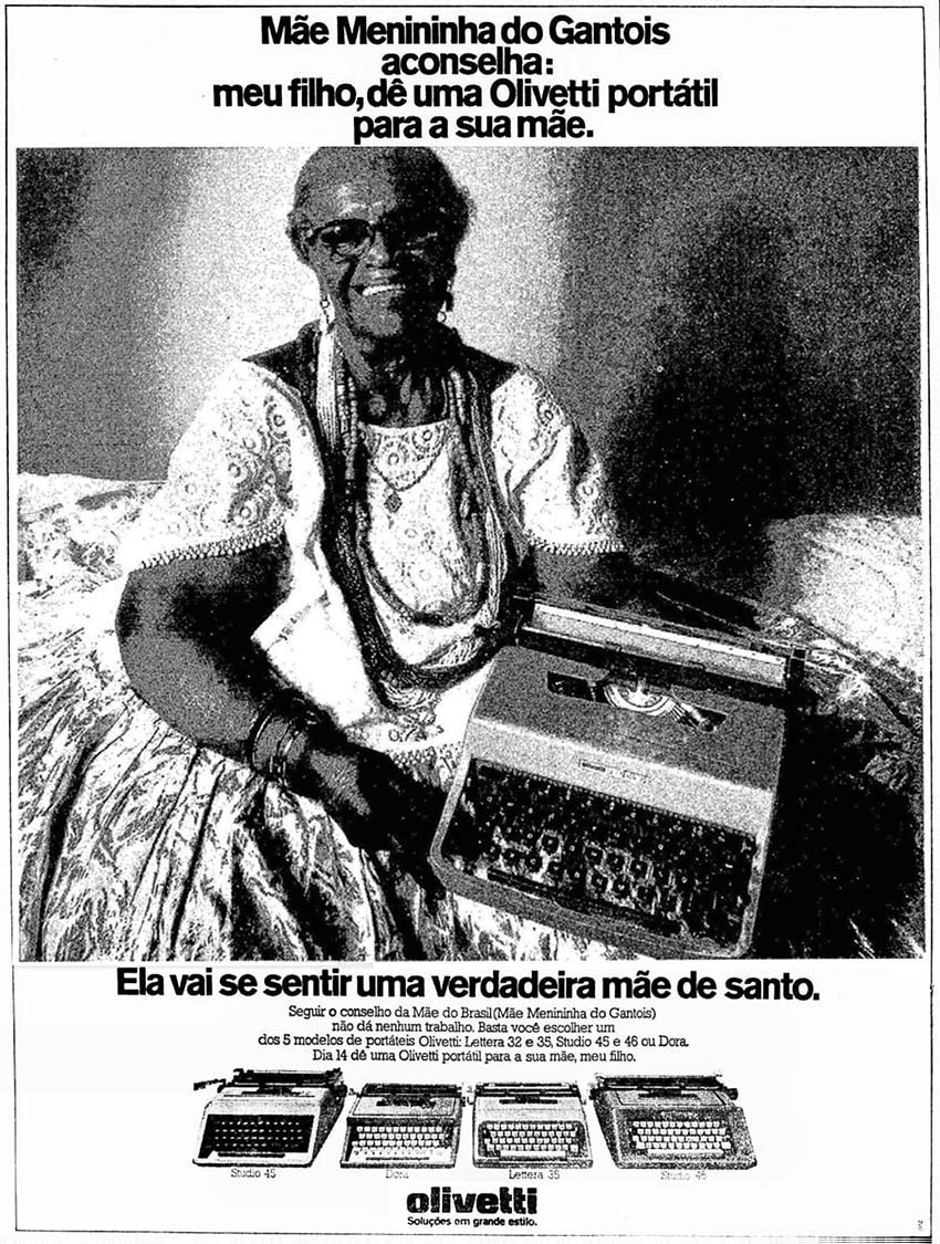DPZ para Olivetti: Mãe Menininha do Gantois