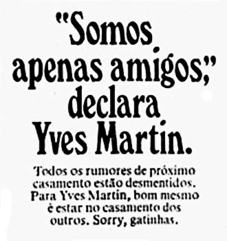 Estrutural para Yves Martin: "Somos apenas amigos"