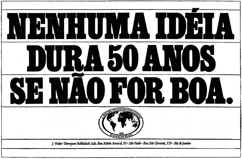J.Walter Thompson - 50 Anos