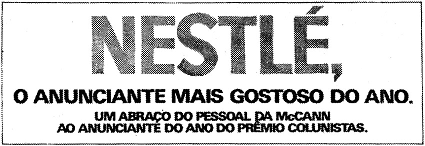 McCann - Nestlé, o Anunciante Mais Gostoso