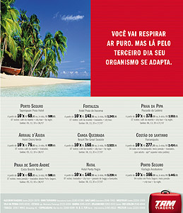 "Você vai respirar...", da NBS para Tam Viagens