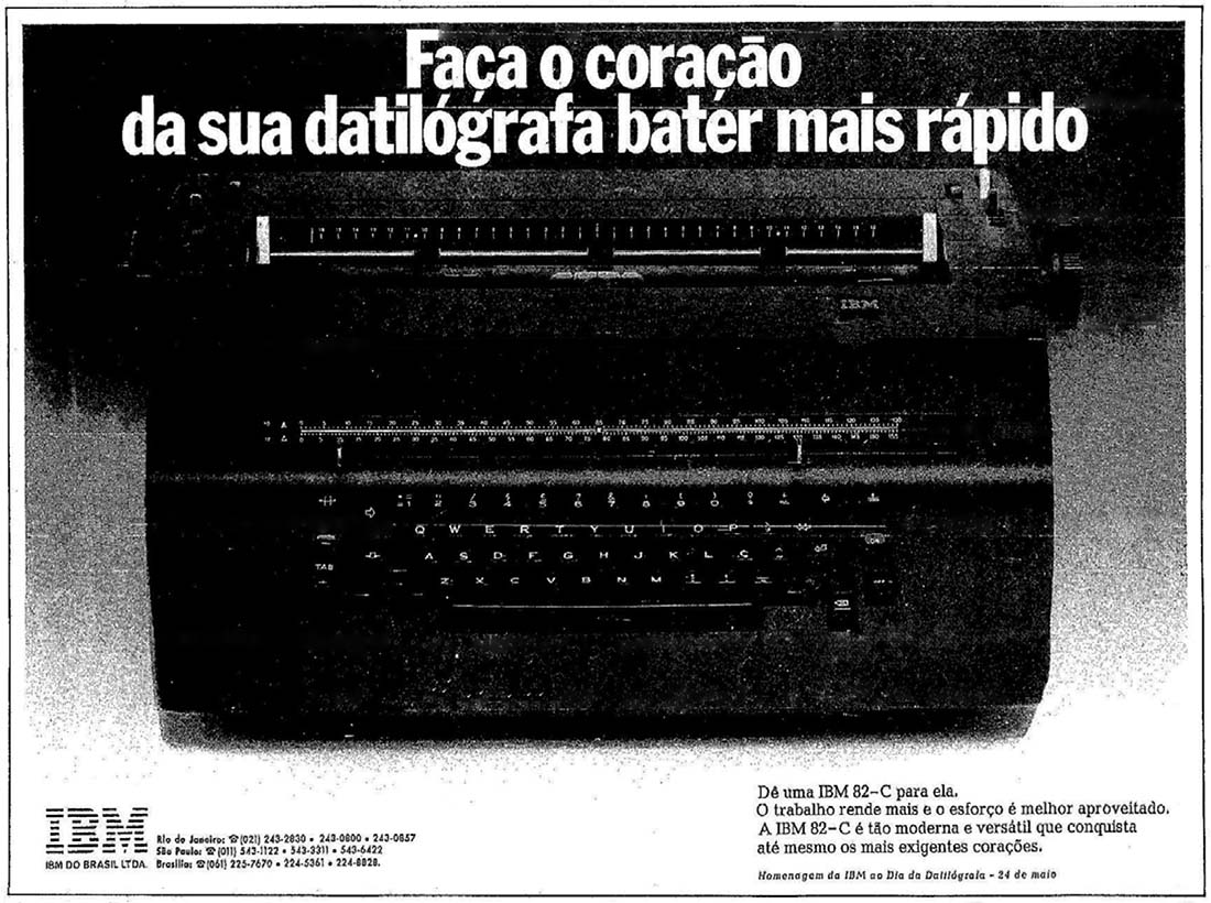 Norton para IBM: Faa o coração da sua datilógrafa bater mais rápido