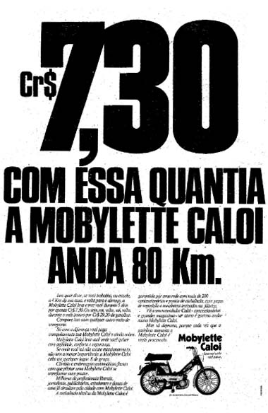 Novociclo para Mobylette Caloi: R$ 7,30