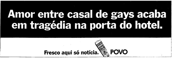 Pubblicità para jornal O Povo