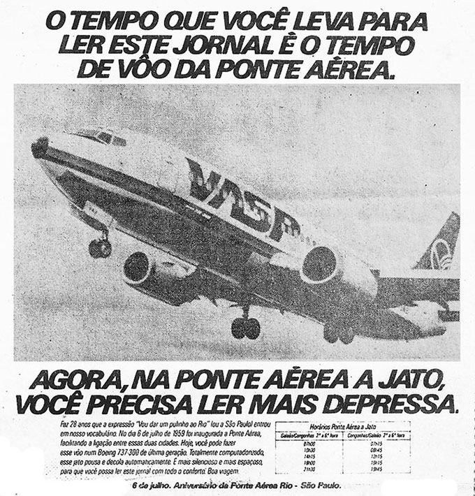 SGP para VASP: Ponte-Aérea