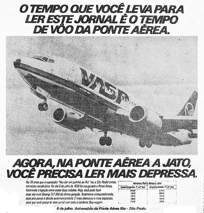 SGP para VASP: Ponte-Aérea