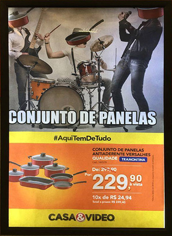 "Conjunto de Panelas", da mesma campanha.