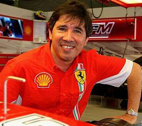 Bruno Motta cuidado das propriedades da Shell na Ferrari (Foto: Getty Images)