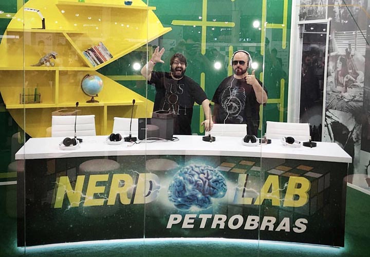 Interações com a dupla Alexandre Ottoni e Deive Pazos foram transmitidas ao vivo por streaming para o evento da Petrobras