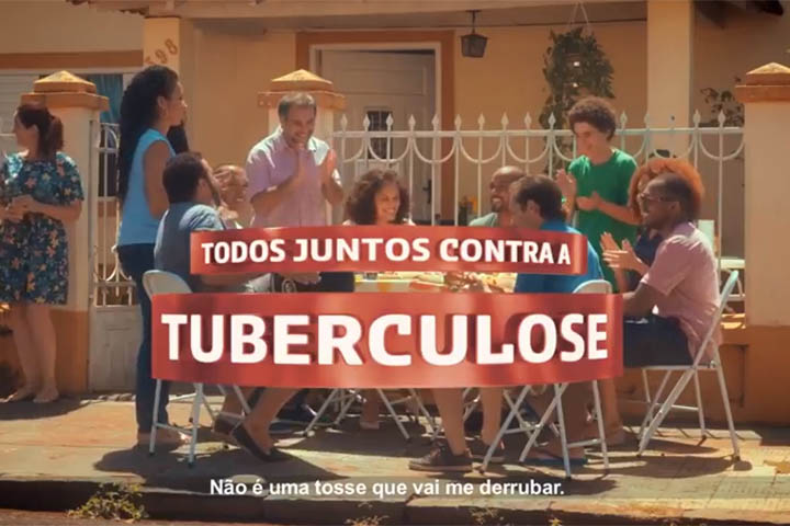 "Sai tuberculose", a campanha mais recente do Ministério da Saúde, assinada pela nova/sb