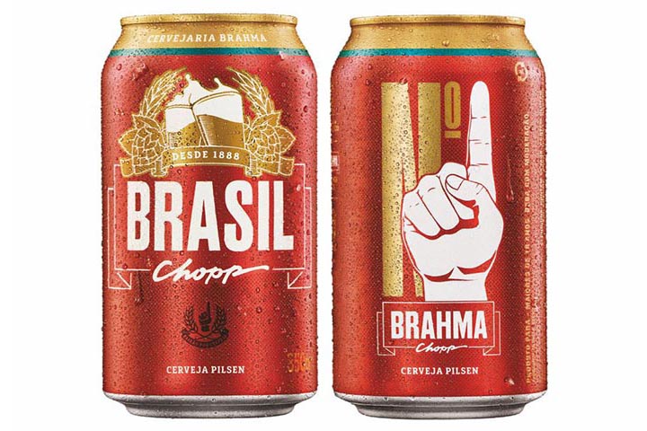 A lata "Brasil", da Brahma Chopp
