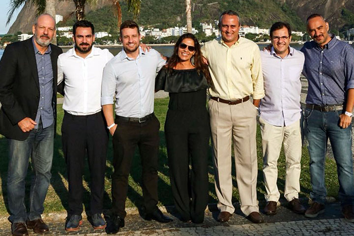 A equipe comercial do SBT no Rio: Mario Rigon, Rodrigo Lima, Flavia Paranhos, Alexandre Cavalcante, Marcelo Paiva e Marcelo Aquino