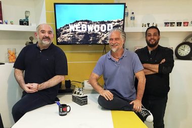 Fabricio Cannavezes, José Luis Vaz e Bira Alves, sócios da Webwood