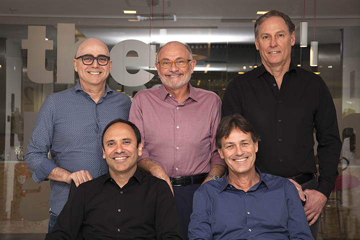 A diretoria da NBS: Antonino Brandão, Cyd Alvarez, Dudu Godoy., André Lima e Roberto Tourinho.