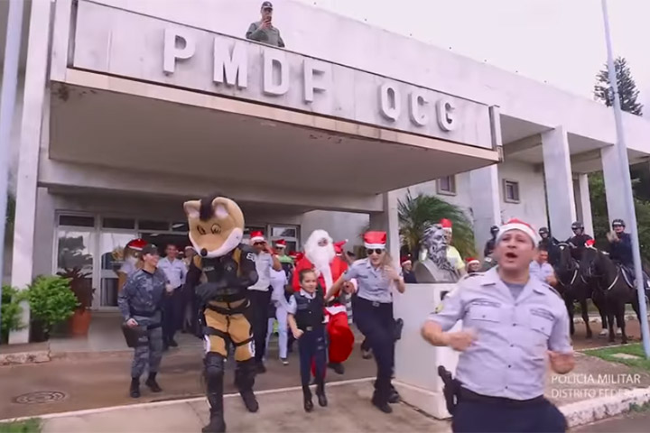 #lipSyncChallenge, peça de Natal da Polícia Militar do Distrito Federal