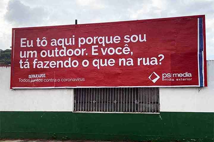 Outdoor da PS Media, de Santos