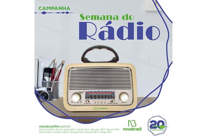 Semana do rádio, pela Novabrasil FM