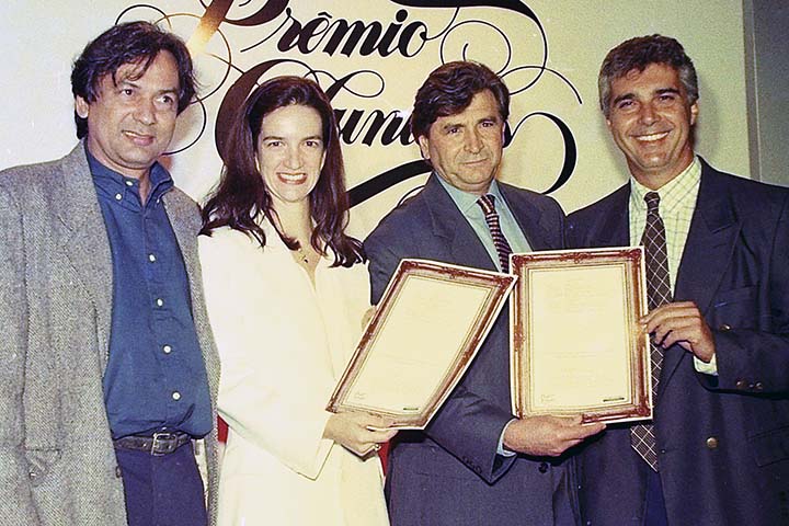 Prêmio Colunistas Rio 1998 - Hayle Gadela e Albano Alves Filho, da Internad