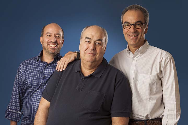 José Roberto, Roberto Irineu e João Roberto Marinho - Grupo Globo