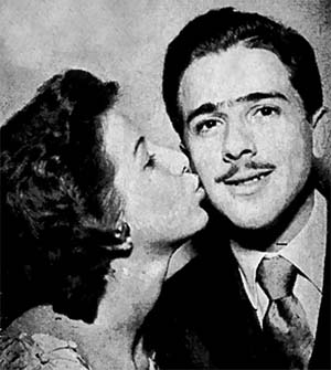 Oriovaldo Vargas Löffler e Myrian Thereza, em 1955
